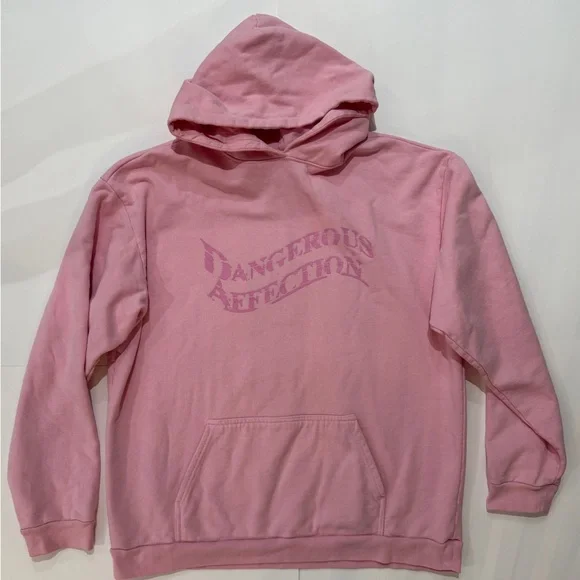 Revolve x Boys Lie Dangerous Affection Hoodie Dress Baby Pink OS - Picture 3 of 7